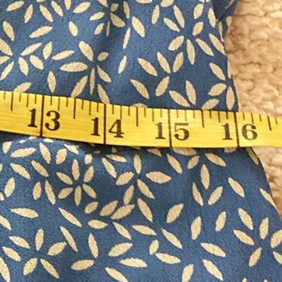 PUTUMAYO Dress Womens Small Blue Floral Print Retro Dainty Cottage Effortless - Picture 8 of 9